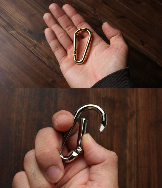 カラビナ 合金 ゴールド アンティークゴールド ブラック