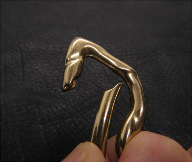 真鍮 おしゃれ カラビナ キーホルダー キーフック ブラス 真鍮製