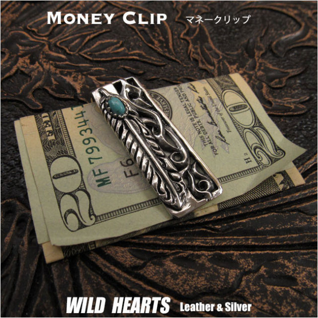 マネークリップ シルバー（グッチ キャットモチーフ マネークリップ  