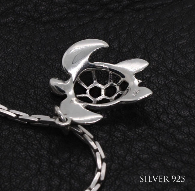 ペンダントトップ シルバーペンダント シルバー925 海亀 ウミガメ 長寿