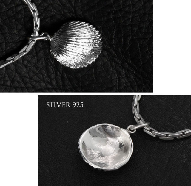 CJ47　貝殻　925銀刻印　ペンダントトップ　美品 ペンダントトップ シルバーペンダント シルバー925 シェル 貝殻 南国