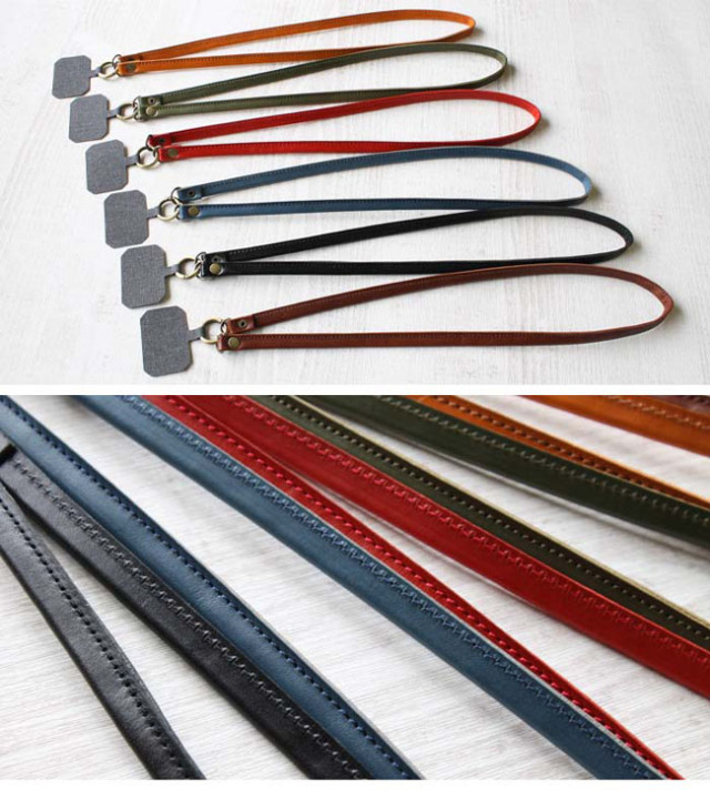 本革 栃木レザー スマホショルダー スマホ用ストラップ ネック