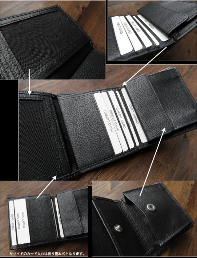 シャークスキン サメ革 財布 二つ折り財布 革財布 ショート／ミニ