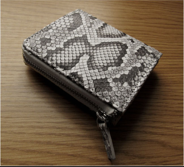 SIAMNESS シャムネス パイソン L字ファスナー ミニ財布 ショート  