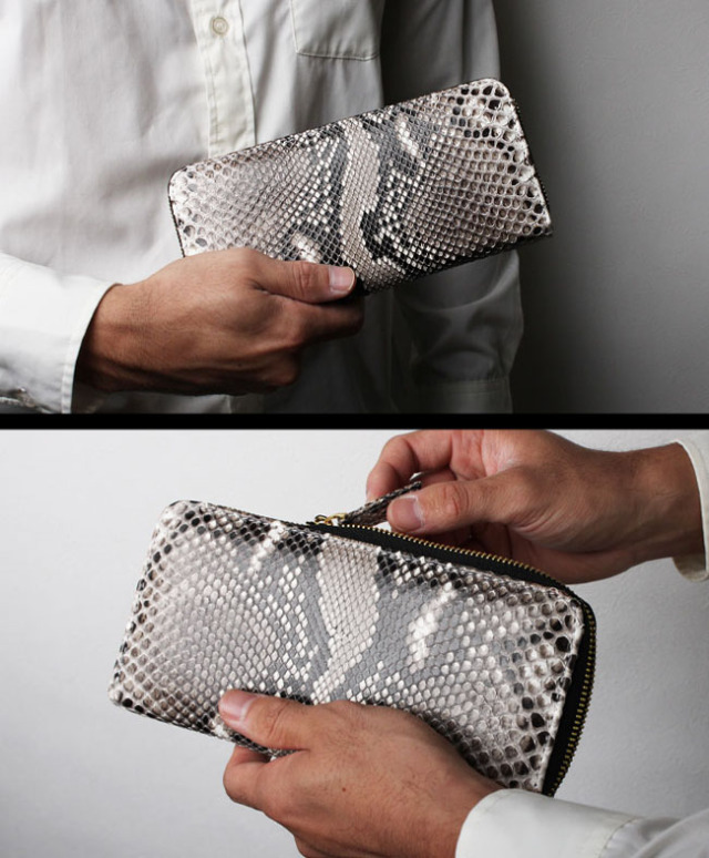 メンズ／レディース パイソン ダイヤモンドパイソン ラウンド