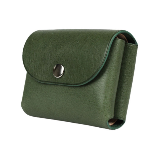 ミニ財布 お札が折れない 姫路レザー カードケース 二つ折り 折らない