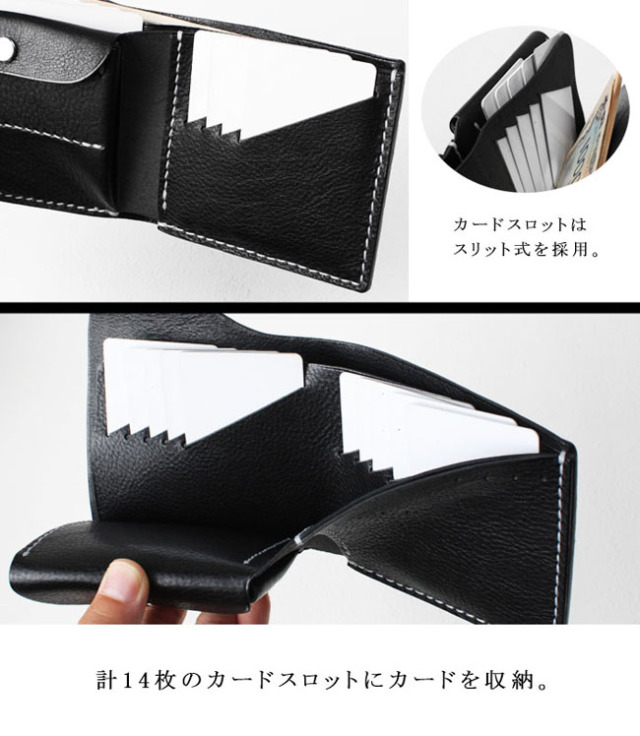 二つ折り財布 ワニ革 クロコダイル 本革 ショートウォレット ブラック