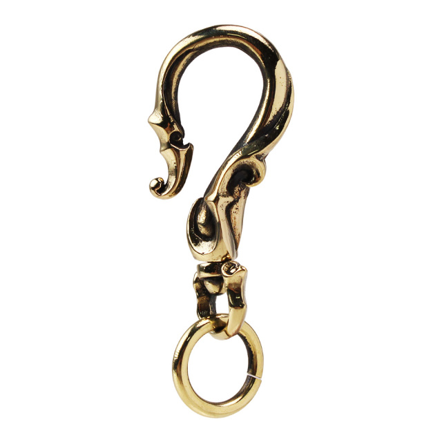 キーホルダー キーフック キーチェーン トライバル 真鍮 メタル Hook