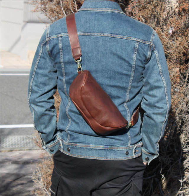 本革 ショルダーバッグ ショルダー ボディバッグ オイル レザー 革