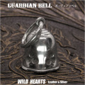 ガーディアンベル クローバー シャムロック アメリカン バイカー／ハーレー アクセサリー ペンダント キーホルダー Guardian Bell Pendant Harley Accessory WILD HEARTS Leather&Silver (ID gb4961k5)