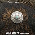 クリックポストのみ送料無料！ コンチョ ターコイズ 合金 Concho Metal Turquoise (ID cc2005)