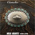 コンチョ ウエスタンコンチョ インディアンスタイル ターコイズ 合金 Concho Native American Style Turquoise Metal WILD HEARTS Leather&Silver (ID cc2248)