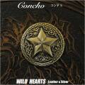 クリックポストのみ送料無料！合金コンチョ 星型コンチョ インディアンジュエリー ネイティブ系 WILD HEARTS Leather & Silver (ID cc3596-b12)