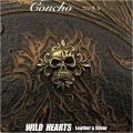 クリックポストのみ送料無料！合金コンチョ ゴシック調スカルモチーフコンチョ ドクロ 髑髏 Skull Metal Concho Diamond Shaped Concho　Gothic Skull Concho WILD HEARTS Leather&Silver (ID 0277t33-a23)