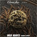 コンチョ ドラゴン／龍 真鍮／銅 Concho Dragon-motif Brass Copper WILD HEARTS Leather&Silver (ID 0224t33)