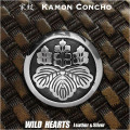 家紋コンチョ 家紋 丸に五七桐 コンチョ メタル 合金 ジャーマンシルバー Family Crests of Japan Samurai Family Crests Coat of Arms Concho WILD HEARTS Leather&Silver (ID cc2218s)za008