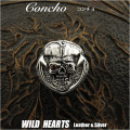 クリックポストのみ送料無料！コンチョ　シルバー925　 髑髏　スカル　ドクロ  Concho Skull Pirates of Caribbean Silver 925 WILD HEARTS Leather&Silver (ID con4t2)