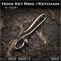 クリックポストのみ送料無料！キーフック　キーホルダー　キーリング　メタル Key Hook Key Ring Keychain Metal　WILD HEARTS Leather&Silver(ID kh3631k5)