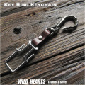 クリックポストで送料無料！キーホルダー  キーフック  トライバル  栃木レザー  Hook Key Ring Keychain WILD HEARTS Leather&Silver(ID kh4410r7)