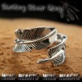 クリックポストのみ送料無料！シルバーリング インディアンジュエリー フェザー シルバー925 Indian Jewelry Feather wing Sterling Silver Ring (ID trs0086)