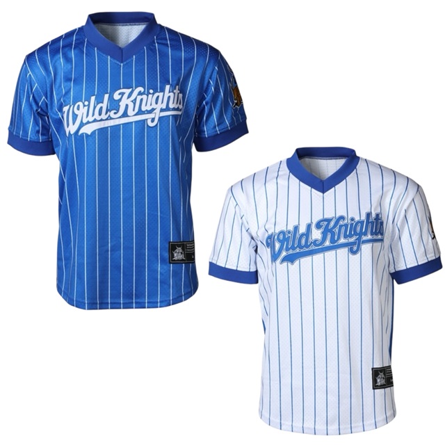 WK BBプラクティスシャツ【ストライプ BLUE/ストライプ WHITE】