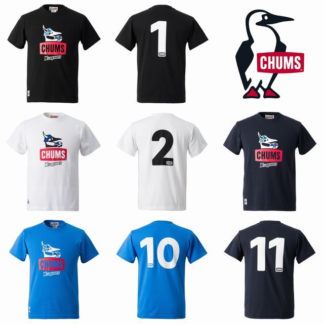 Chumsコラボ 21 ユニフォームナンバーtシャツ 全4色