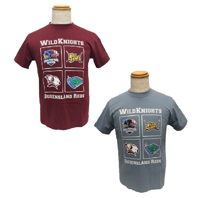 WK × QLD Reds コラボ コットンTシャツ　全2色