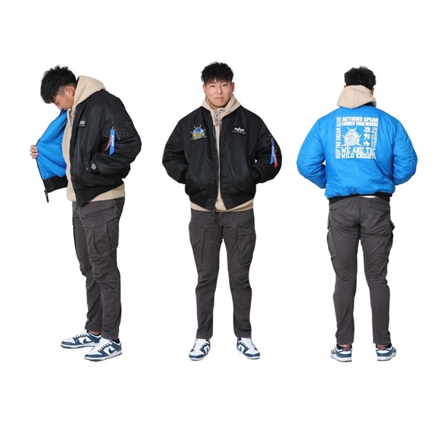 ジャケット・アウター Alpha Industries Wild Knights MA-1 ALPHA INDUSTRIES ×WILD KNIGHTS MA-1 CORE SPEC