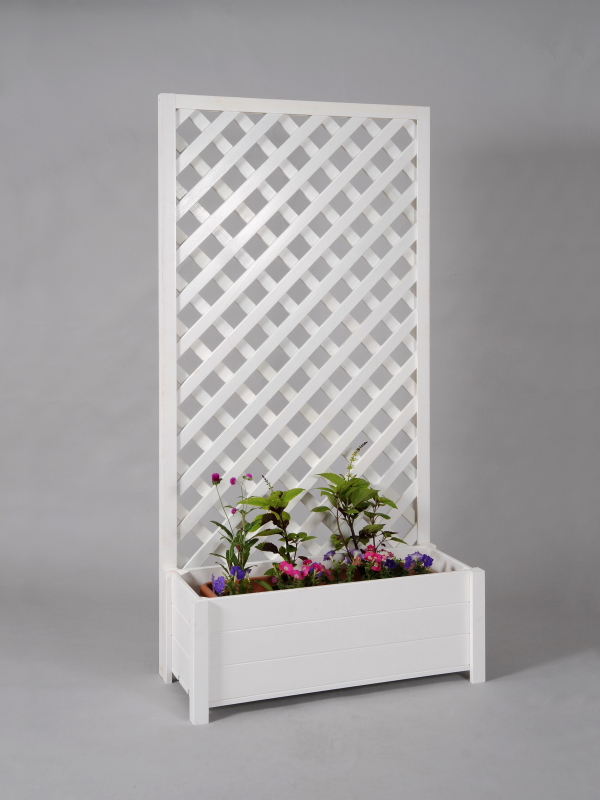 プランター付き・ラティスフェンス匠・ホワイト