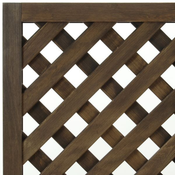 特注ラティス匠（目隠し/プライバシータイプ）・ななめ格子・ブラウン色