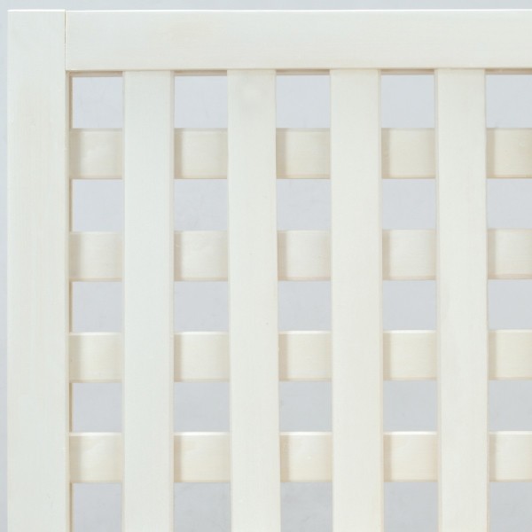 特注ラティス匠（目隠し/プライバシータイプ）・縦横格子・ホワイト色