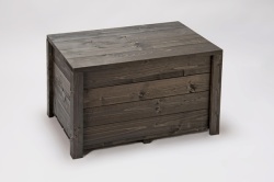 収納ボックス付きベンチ匠・SPF材（屋根付きベランダ用・室内用）ブラウン色/横幅60cm/完成品