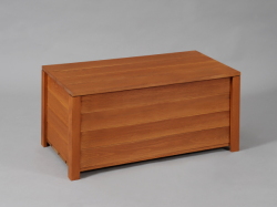 収納ボックス付きベンチ・チーク色