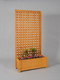 プランター付き・ラティスフェンス匠・パイン色