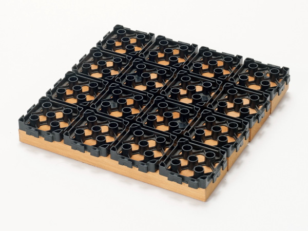 ウッドデッキ匠・樹脂ジョイント付・30cm×30cm×厚み4cm（色：パイン