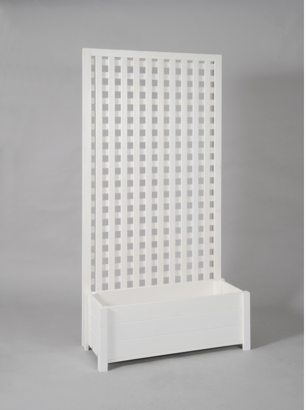 【白】90*40*170cm フェンス プランター付き 目隠し プランター付き フェンス プランター付き 90*40*170cm 花壇フェンス 目隠し キャスター