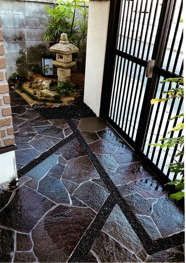 新那智黒石（磨き）2分（1袋20kg入り玉砂利)