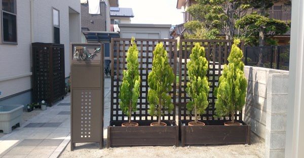 tongxing プランターフェンス 屋外 木製 フェンス プランター付き