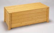 収納ボックス付きベンチ匠・SPF材（屋根付きベランダ用・室内用）パイン色/横幅90cm/完成品