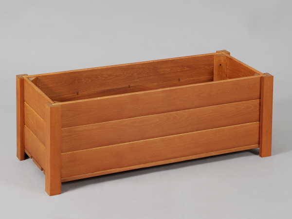 木製プランター匠・チーク色/横幅90cm