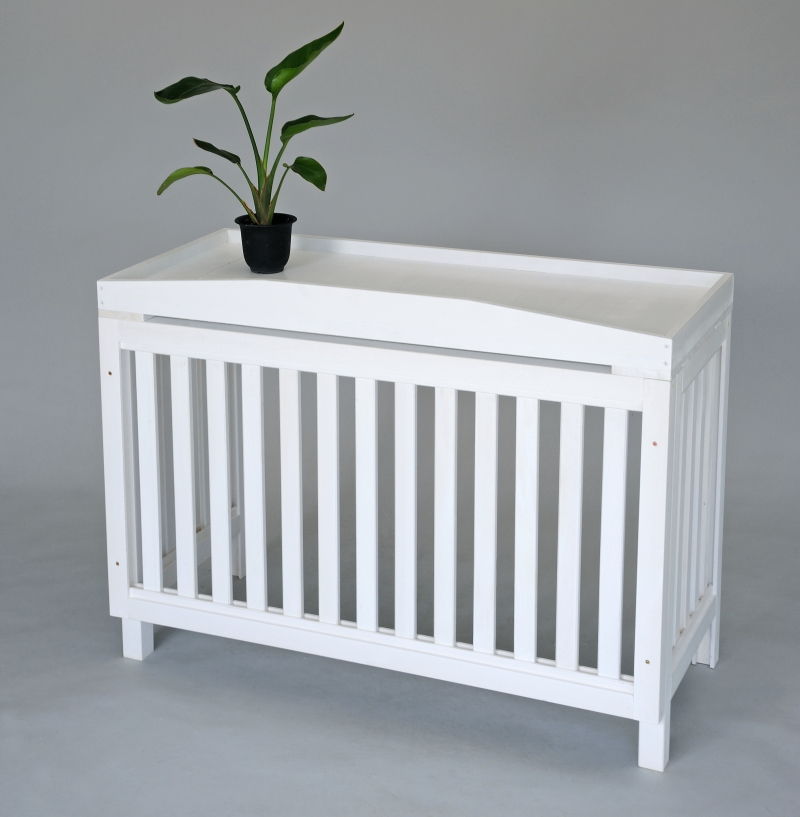 室外機カバー・たて格子・ホワイト