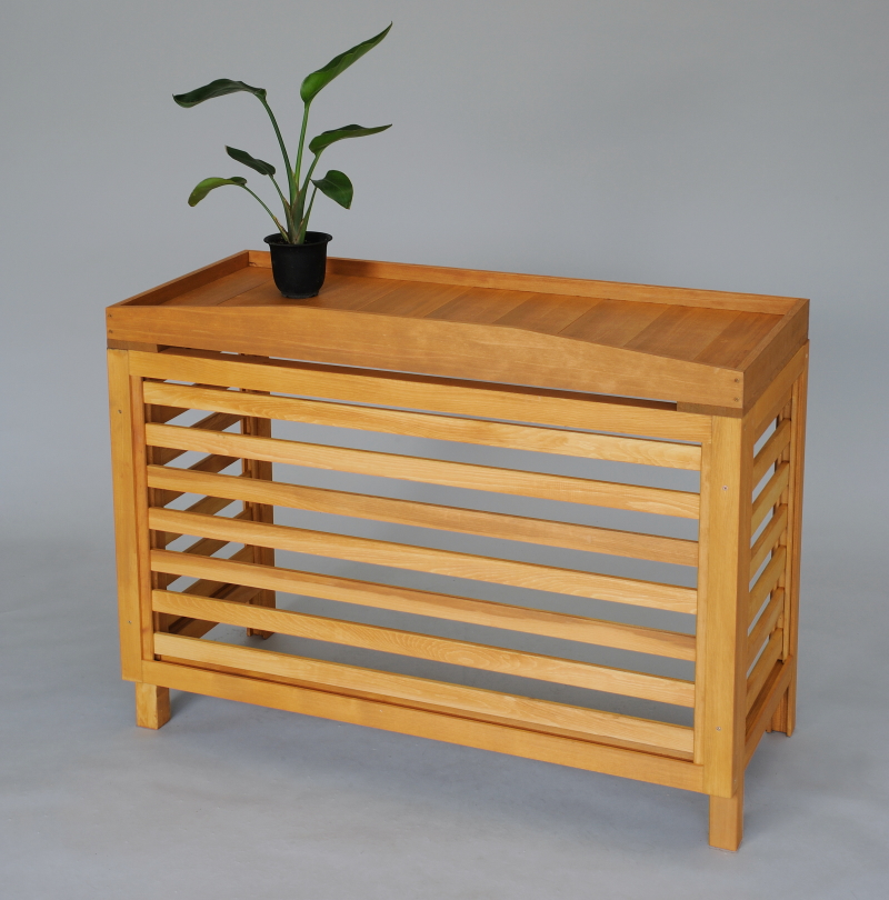 室外機カバー・よこ格子・パイン