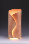 信楽焼ガーデンライト・波のあかり・直径12cm×高さ31cm