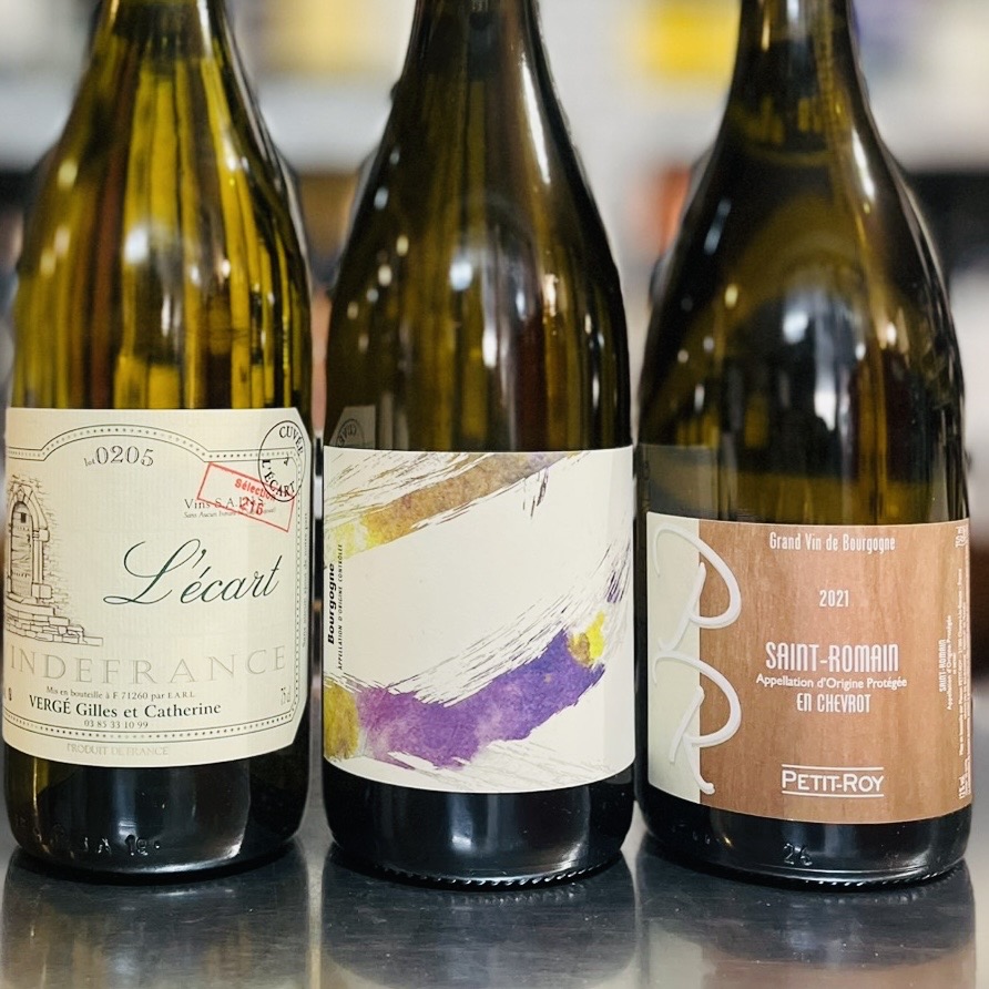 【送料無料】「ナチュラル志向が醸すブルゴーニュ」 ー熟成×新世代＆南北テロワールー(シャルドネ白3本セット）※北海道・沖縄・離島へは別途送料がかかります