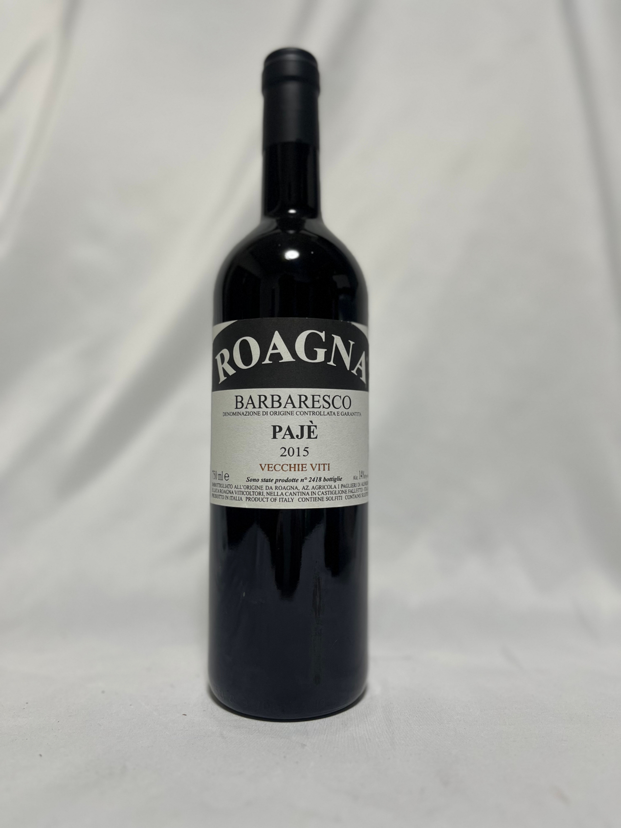 ロアーニャ／　バルバレスコ　パイエヴェッキエヴィーティ　２０１５年（赤）