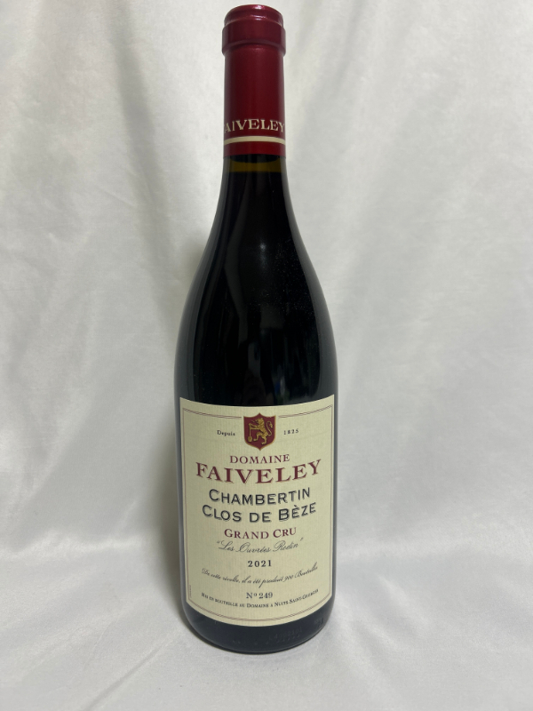 フェヴレイ／　シャンベルタンクロドベズレウーヴレロダン　２０２１年（赤）