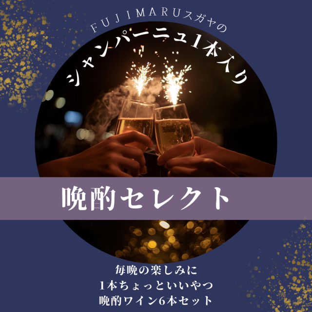 【送料無料】FUJIMARUスガヤの晩酌セレクト！今月の気分ワイン6本セット［12月］※北海道・沖縄他一部地域は別途送料がかかります