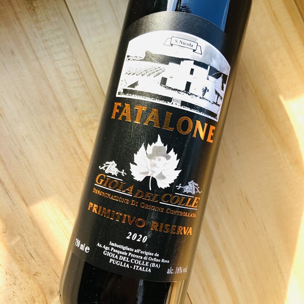 プリミティーヴォ　 ジョイア・デル・コッレ リゼルヴァ[2020] ファタローネ