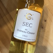 ボルドー・ブラン・セ・ド・セック [2022] シャトー・クロジオ