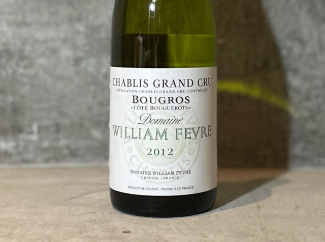 ドメーヌ　ウィリアム・フェーブル　シャブリ　グラン・クリュ　ブーグロ"コート・ブーグロ" ［2012］DomaineWILLIAM FEVRE Chablis Grand Cru Bougros "Cote Bouguerots"12
